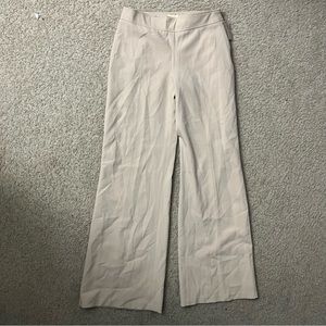 Epic women’s size 2 beige dress pants side zipper stretch polyester blend